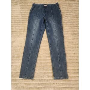 Soft Surroundings Pull-On Ankle Jeans Center Seam– Size‎ Small, Blue